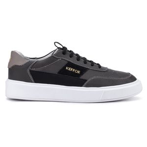 Tênis Casual Compass 315 De Couro Cinza Kéffor 