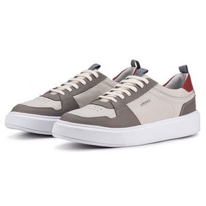 Tênis Casual Compass 320 De Couro Off White com Recortes Kéffor 