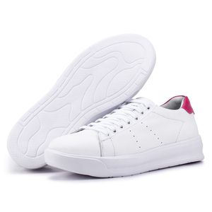 Tênis Feminino Flora Kéffor em Couro Branco e Pink