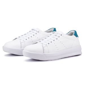 Tênis Feminino Flora Kéffor em Couro Branco e Azul