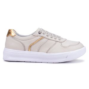 Tênis Feminino Flora Kéffor em Couro 