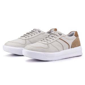 Tênis Feminino Flora Kéffor em Couro Bege 