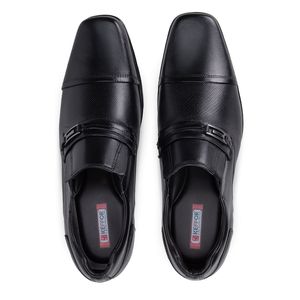 Sapato Social em Couro Preto Kéffor Linha Istambull New 