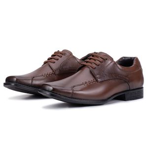 Sapato Social Masculino Em Couro Marrom Macio Metrópole New 