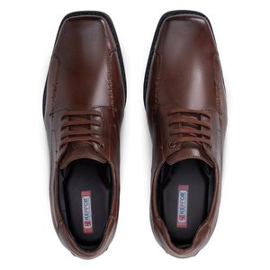 Sapato Social Masculino Em Couro Marrom Macio Metrópole New 