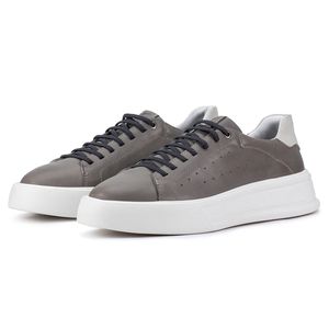 Tênis Casual Kéffor Mistral 600 De Couro Cinza