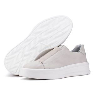 Tênis Casual Mistral 605 De Couro Off White Slip On 