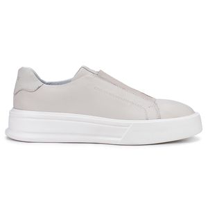 Tênis Casual Mistral 605 De Couro Off White Slip On 