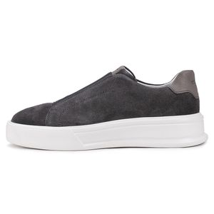 Tênis Casual Mistral 605 De Couro camurça Grafite Slip On 