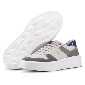 Tênis Casual Kéffor Mistral 610 De Couro Cinza 