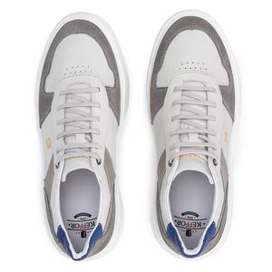 Tênis Casual Kéffor Mistral 610 De Couro Cinza 