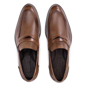 Mocassim Paris Moderno Masculino de Couro 