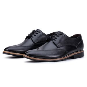 Sapato Social Masculino Paris de Couro Preto