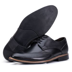 Sapato Social Masculino Paris de Couro Preto