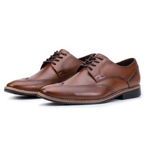 Sapato Social Masculino Paris de Couro Marrom