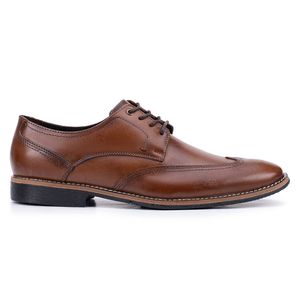 Sapato Social Masculino Paris de Couro Marrom