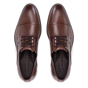 Sapato Social Paris Diamant Masculino de Couro Marrom 