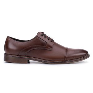 Sapato Social Paris Diamant Masculino de Couro Marrom 