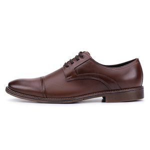 Sapato Social Paris Diamant Masculino de Couro Marrom 