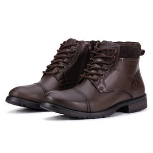 Coturno em Couro Cor Café Kéffor Masculino Linha Ranger 