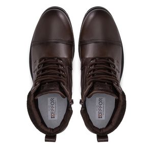 Coturno em Couro Cor Café Kéffor Masculino Linha Ranger 