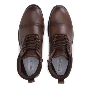 Coturno em Couro Cor Marrom Kéffor Masculino Linha Ranger 