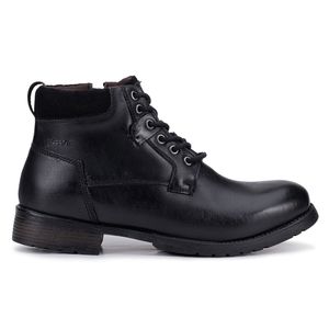 Coturno Masculino Kéffor Linha Ranger em Couro Detalhado Cor Preto 