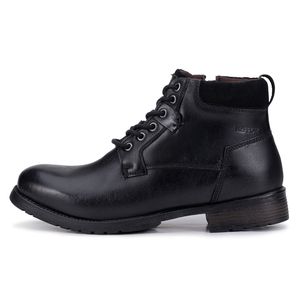 Coturno Masculino Kéffor Linha Ranger em Couro Detalhado Cor Preto 
