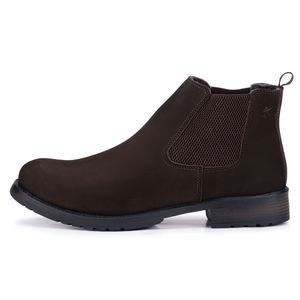 Coturno Masculino Kéffor Linha Ranger em Couro nobuck Cor Café