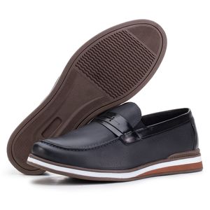 Mocassim Masculino De Couro Legítimo Trento