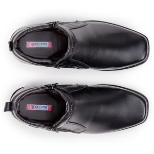 Bota Social Masculina Couro Legítimo Preta Arizona Country