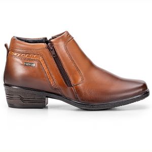 Bota Social Masculina Couro Legítimo Castanho Arizona Country