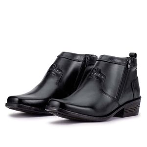 Bota Masculina Social Couro Preto Arizona Country