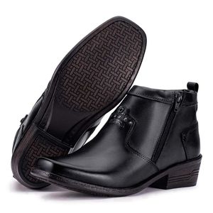 Bota Masculina Social Couro Preto Arizona Country