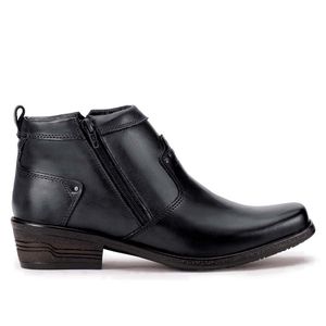 Bota Masculina Social Couro Preto Arizona Country