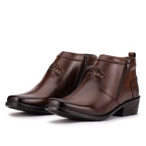 Bota Masculina Social Couro Marrom Arizona Country