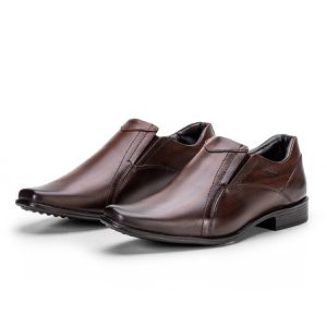 Sapato Social Em Couro Cor Marrom Kéffor Linha Berlim