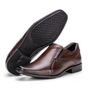 Sapato Social Em Couro Cor Marrom Kéffor Linha Berlim