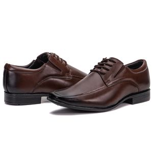 Sapato Social De Couro Masculino Bino Fino Café Berlim