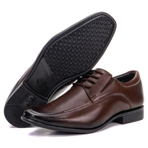 Sapato Social De Couro Masculino Bino Fino Café Berlim