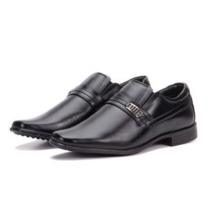 Sapato Social Masculino Couro Legítimo Preto Macio Berlim