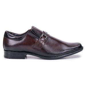Sapato De Couro Espumado Masculino Confortável Marrom Berlim