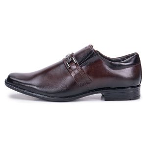 Sapato De Couro Espumado Masculino Confortável Marrom Berlim
