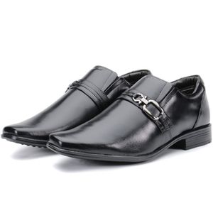 Calçado Sapato Social Masculino em Couro Preto Kéffor Linha Berlim
