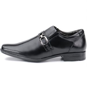 Calçado Sapato Social Masculino em Couro Preto Kéffor Linha Berlim