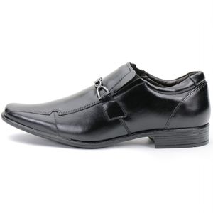 Sapato Social Masculino Em Couro Cor Preto Kéffor Linha Berlim