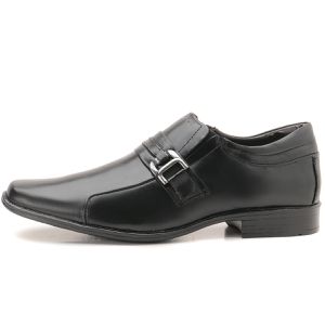 Sapato Social Masculino Em Couro Cor Preto Linha Berlim