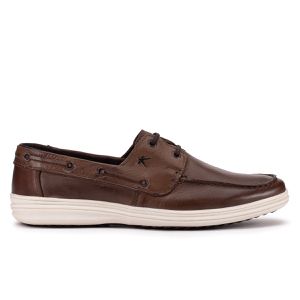 Mocassim Casual Slip On Couro Marrom Cancun