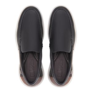 Mocassim Casual Couro Legítimo Preto Cancun