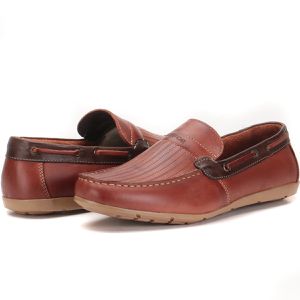 Mocassim Masculino Em Couro Cor Mogno Caribe Kéffor